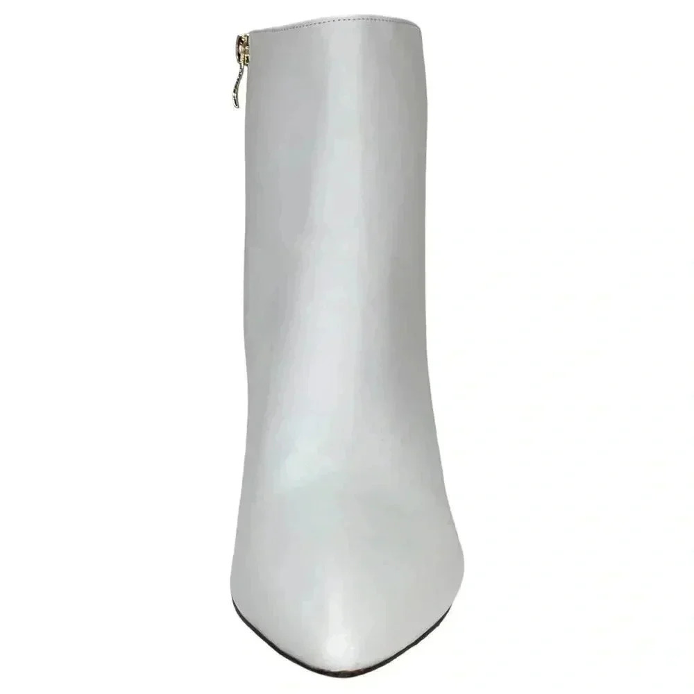 SMASH Shoes Chiku White Faux Leather Womens Ankle Boots Size 11W - Picture 8 of 13